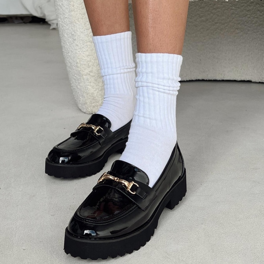 Princess Polly Capri Loafers Black